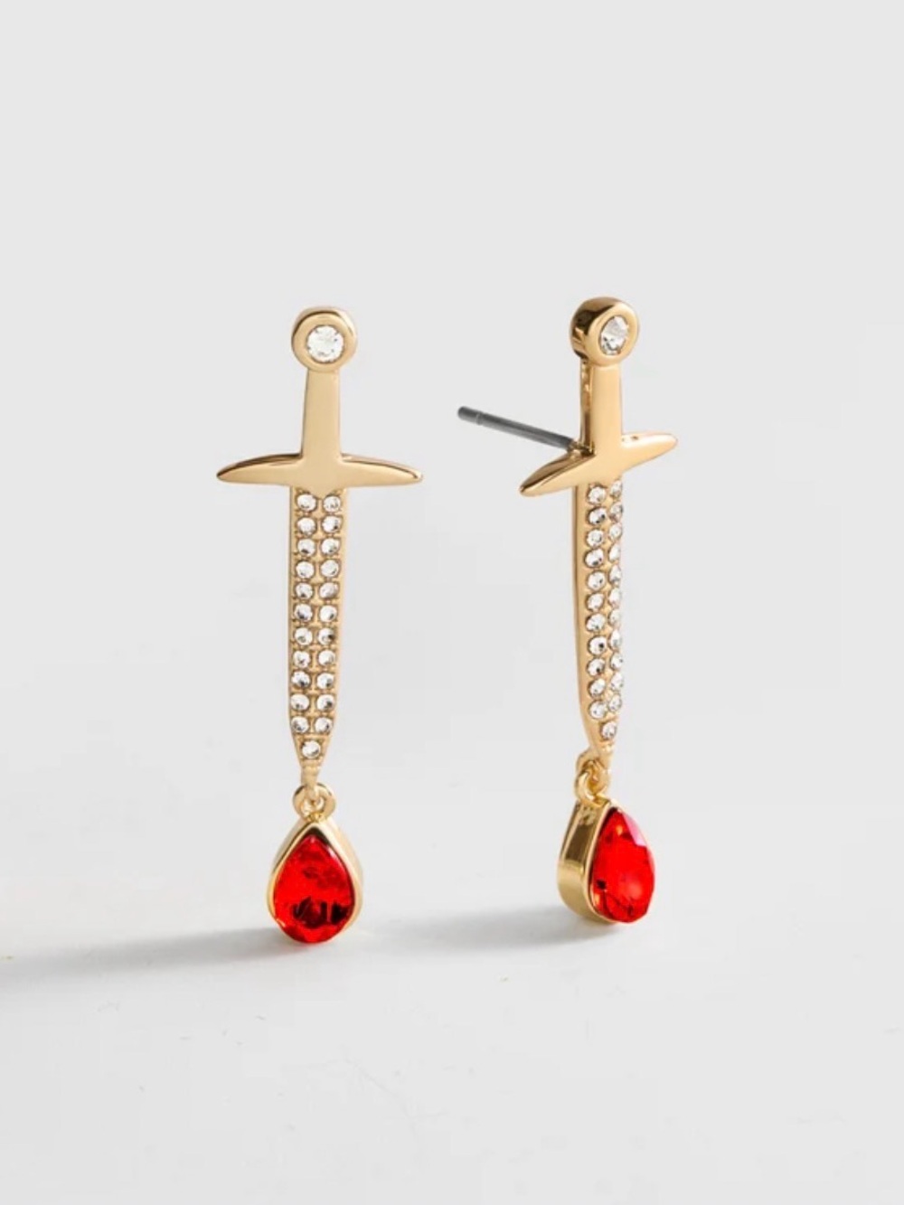 Baublebar Cutting Edge Gold Dagger Earrings